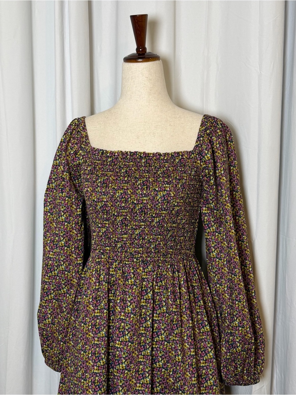 J.Crew Daydream Dress Liberty Busy Izzy Floral Medium Smocked Midi - Picture 6 of 14